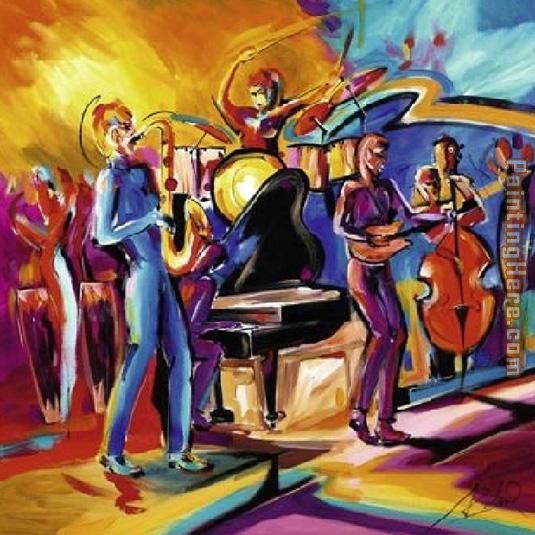 Full Swing II painting - Alfred Gockel Full Swing II art painting